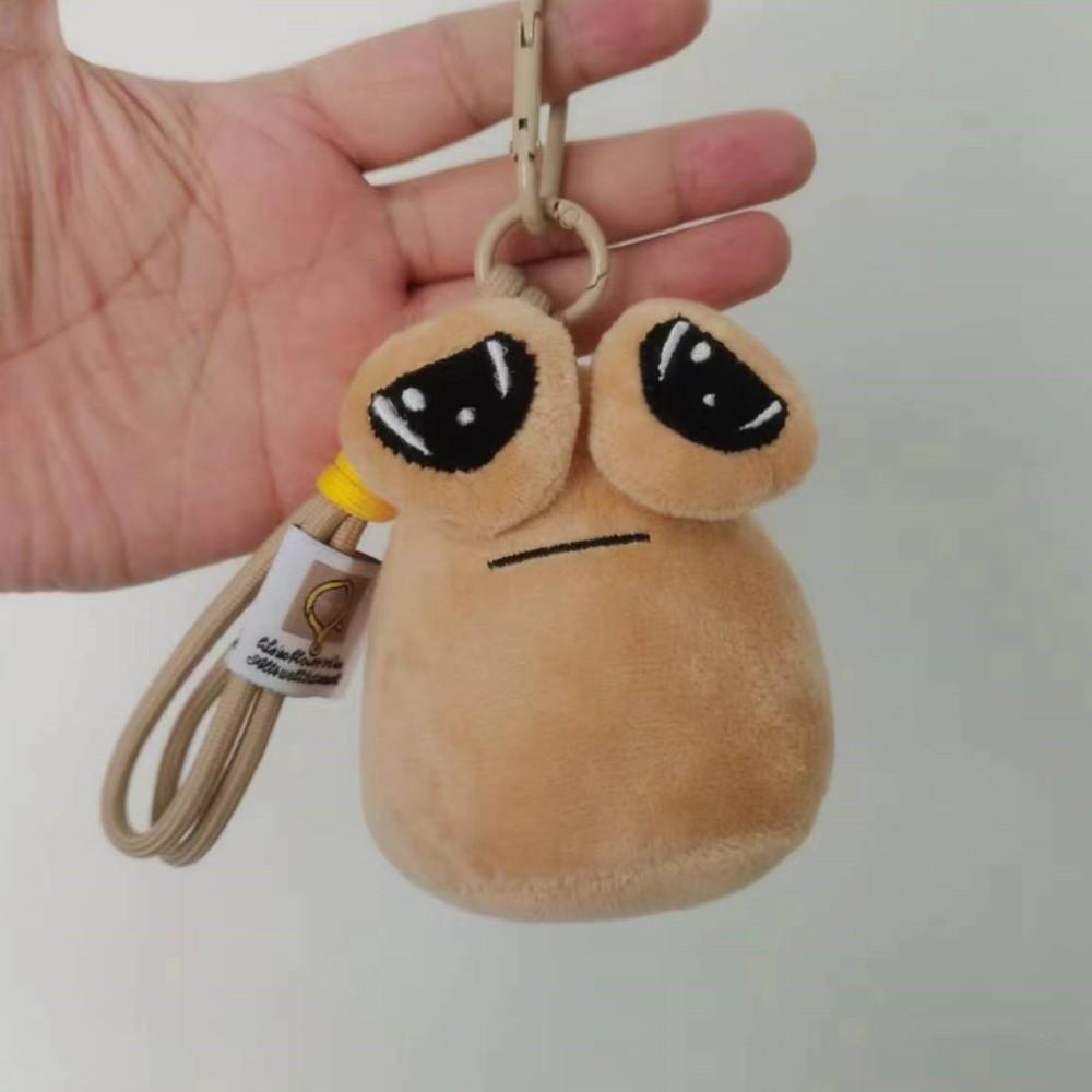 10cm Game My Pet Alien Plush Toy Keychains Furdiburb Emotion Alien Soft Toy Keyring Stuffed Animal Pou Doll Bag Pendant Gifts