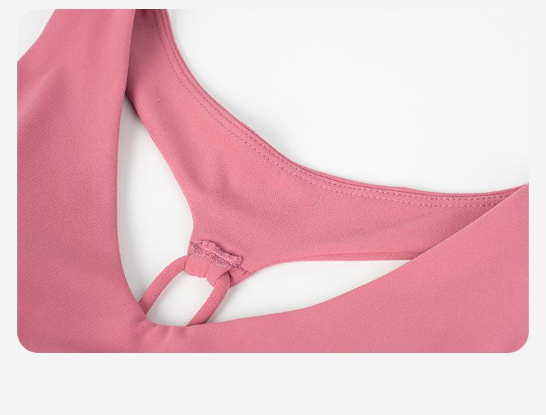 Women's Summer Sports Camisole: Shockproof Yoga Bra with Stylish Back Design