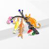 Brooch dripping cat and fish brooch pin cute brooch accessories animal high-end sweater buckle