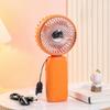 Portable Neck Fan, 3 Speed Foldable Handheld Fan, USB Rechargeable Small Personal Fan for Outdoor Travel, Desk Cooling Fan for Home Office