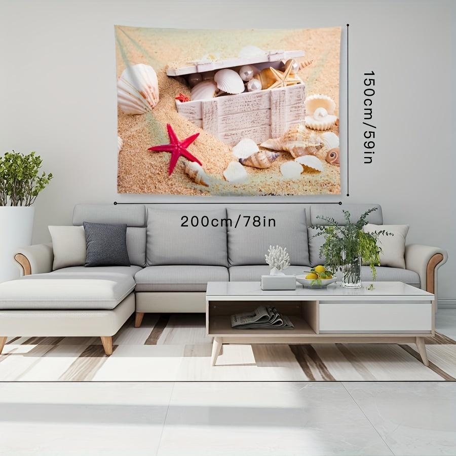 Beach Treasure Tapestry Bedroom Bedside Wall Hanging Tapestry Wall Decoration For Living Room Bedroom Home Decor