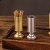 Aluminum Zinc Zinc Alloy Toothpick Holder Luxury Toothpick Box Durable Toothpick Stand  Easy To Clean
