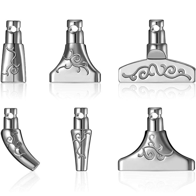 

6Pcs 5D Diamond Painting Tool Metal Point Drill Pen Heads Diamond Embroidery Accessories Replacement Metal Multi Placer Tip срібний