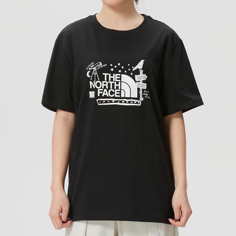 The North Face Unisex Summer Sport Short Sleeve T-Shirt L чёрный