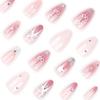French Almond Nail Patch Nail Patch Popular Bow Nail Blush Star Nail Art Fake Nail