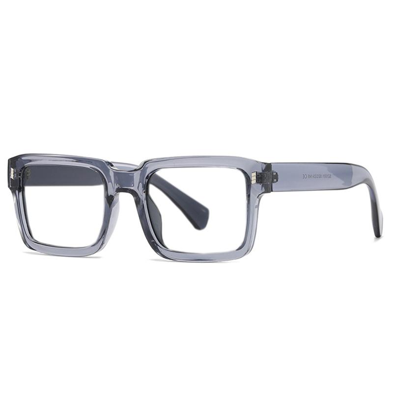 Retro Blue Light Blocking Glasses Male Female Square Thick Glasses Frame  Acetate High Quality European Style Glasses Sz1001