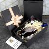 Valentine's Day Luxury Black Gift Box - Elegant Packaging for Birthdays & More