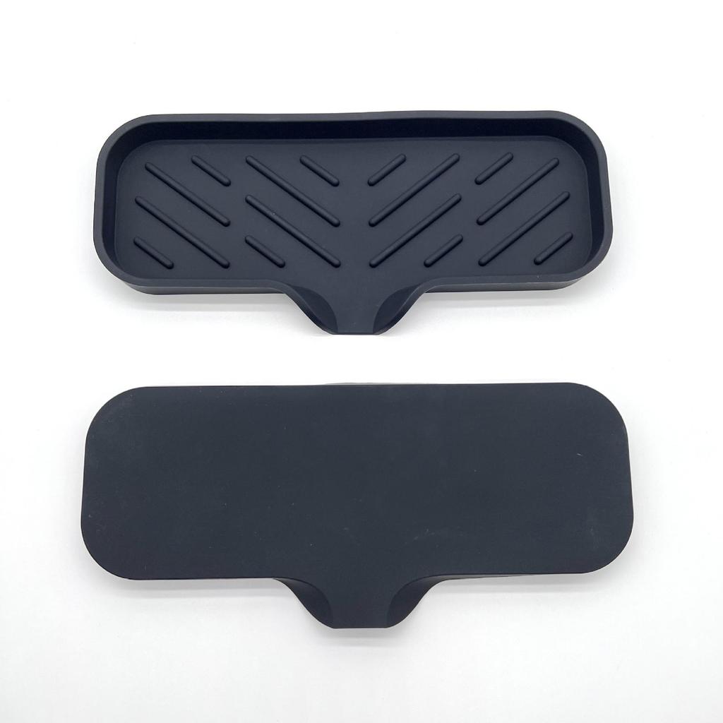 Multifunctional Silicone Soap and Sink Drain Mat - Non-slip, Water Collection Countertop Accessory