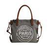 Hand new canvas trendy fashion women's bag letter large capacity tote bag casual commuter shoulder messenger bag