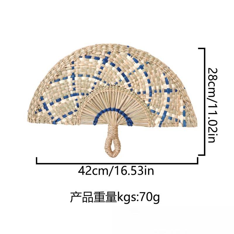 

Настенный подвесной декор из натуральной плетеной морской травы в стиле бохо для гостиной, прихожей, спальни. Ручная работа. Декор из ротангового веера.