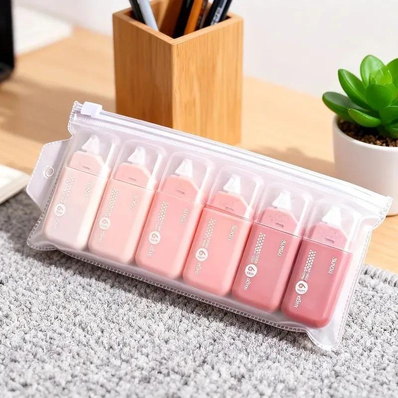 

6pcs Dot Double Sided Tape, 6mm No Residue Adhesive for Scrapbooking & Card Making, Strong Point Sticky for Christmas Craft DIY розовый