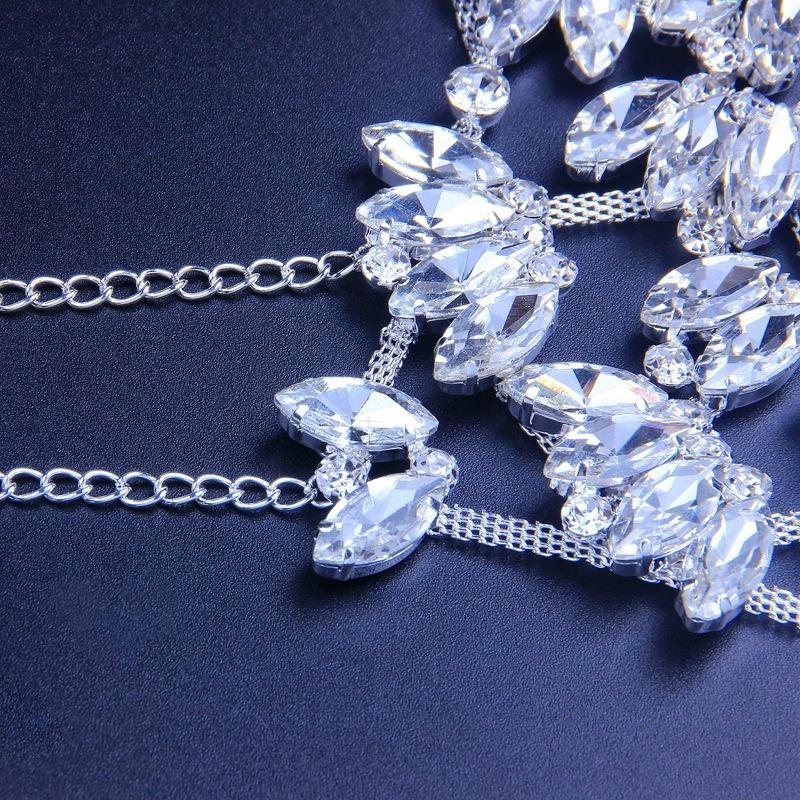 European and American Fashion Accessories, Exaggerated Rhinestone Masks, Dance Party Performances, Half-face Crystal Masks