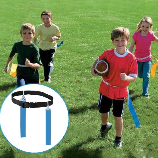 2Pcs Adjustable Flag Football Belts Vibrant Color Soft Wear Resistant Widely Use Thickened