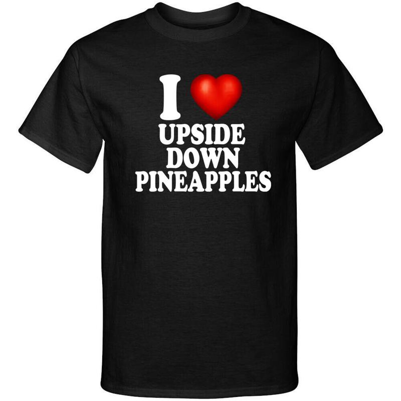 

I Love Upside Down Pineapples I Heart Swingers Adult Humor Graphic Tee Shirt 5XL різнокольоровий