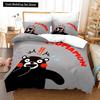3D Print Kawaii Cartoon Comics Kumamon Bedding Set Double Twin King Duvet Cover Comforter Pillowcase Boys Girls Adults Bedroom