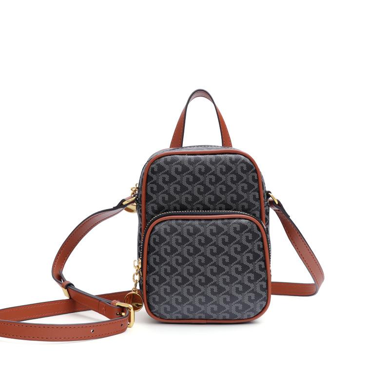 Fashionable and Casual Large-capacity Wallet, Zipper Mobile Phone Bag, New Dog-tooth Single-shoulder Crossbody Bag for Women