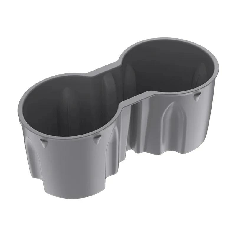 For Tesla Model 3 Highland 2026 Water Cup Holder Insert Center Console Organizer TPE Storage Box Newest Model3 Car Accessories