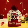 Cross-border Christmas decoration supplies cuffed knitted hat with ball LED light Santa Claus luminous hat for adults and children