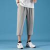 [YEOREO] Men's Jersey Pants, Summer Clothes, 3/4 Length Jogger Pants, Men's Sports Pants, Sweatpants, Loungewear, Training Bottoms, Casual,