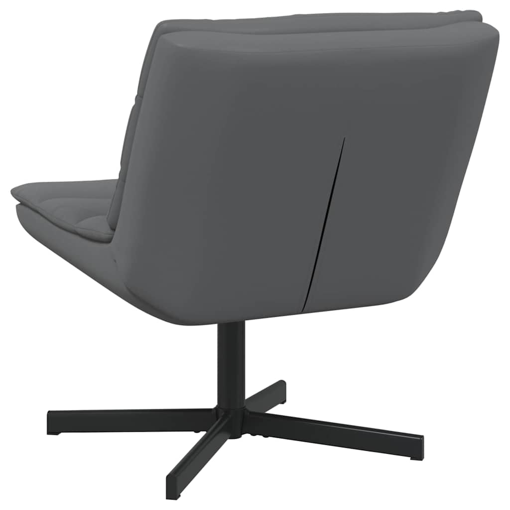 Swivel Chair Gray 63 x 75 x 76 cm PU