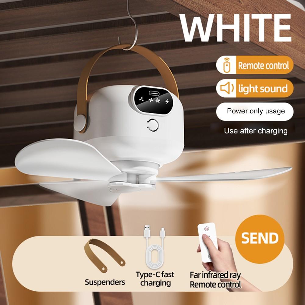 Compact Design Remote Control Fan Small Ceiling Fan Straight Insert