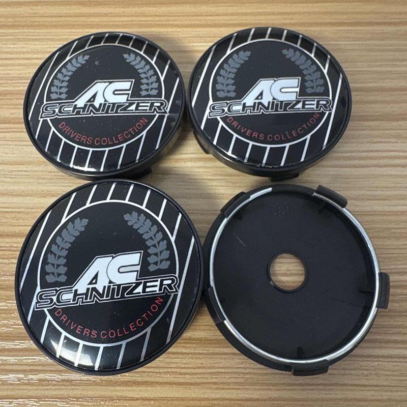 4pcs 56mm 60mm For AC SCHNITZER Emblem Car Wheel Center Cover Sticker Universal Rim Hub Caps