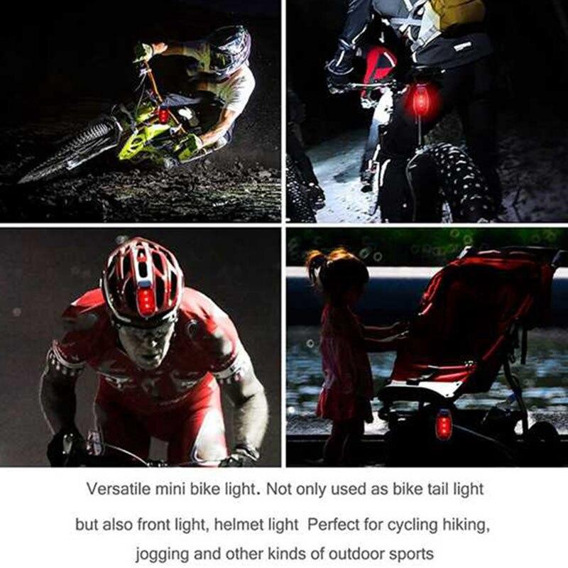 Bicycle Rear Light Safety Flashing Bicycle Rear Light Running Walking Cycling Helmet Light