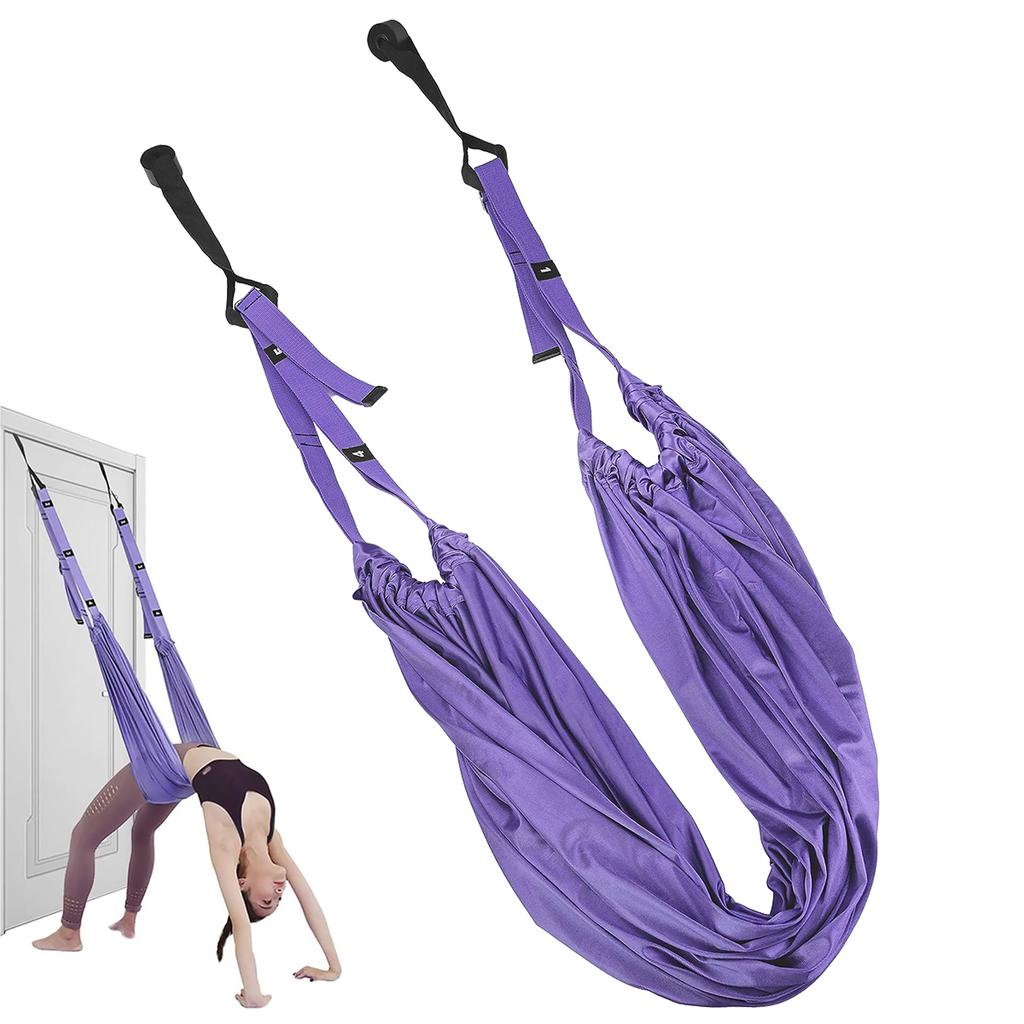 Aerial Yoga Strap Pull Rope Woman Hammock Stretch Leg Splits Trainer Female Gym Belt Aerial Hammock Swing Stretching Inversion