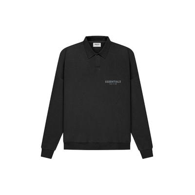 SS21 Long Sleeve French Terry Polo Shirt 'Stretch Limo' Men's FOG-SS21-626