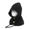 Women's Winter Anti-Cold Thermal Knitted Hat with Outdoor One-Piece Neck Cover and Scarf