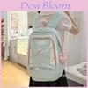 Youthful Girls Nylon Casual Backpack With Waterresistant Design For School Travel And Daily Use
