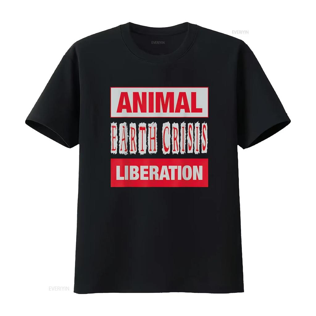 Animal Earth Crisis Liberation Rights T Shirt vintage Washed Comfortable Stylish Top For Everyday Wear Slightly fashion Casual