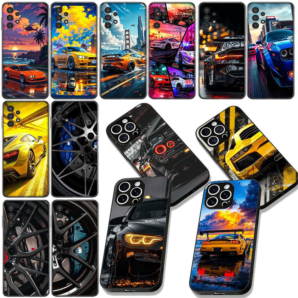 Supercar Comics Super Car Taillights Phone Cover for Xiaomi Redmi Note 12 11 10 A3 Pro 10A 10C 12C Note12 5G Protective Case