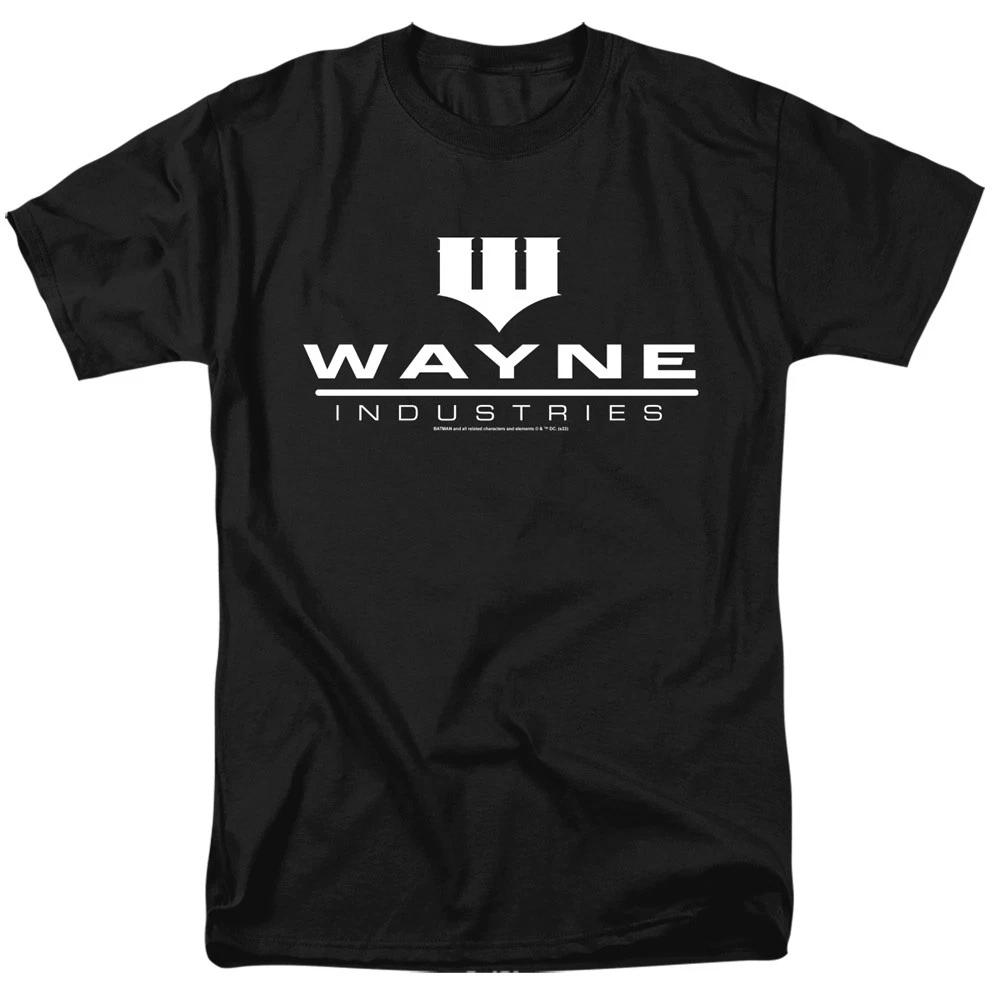 DC Comics - Batman - Wayne Industries Black - Adult Unisex T-Shirt - Black XXXXL