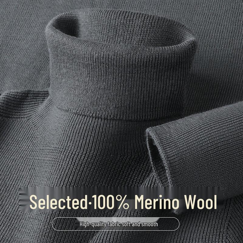 Snowflying Women s 100% Lambswool High-Neck Base Layer Sweater M