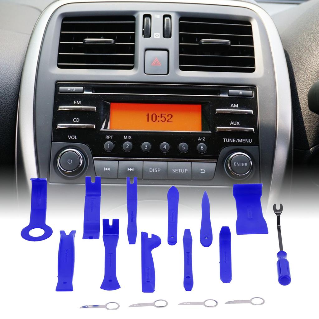 16Pcs Auto Removal Tool Trim Pry   Repair Set Kit for Car Door Panel Instrument Desk
