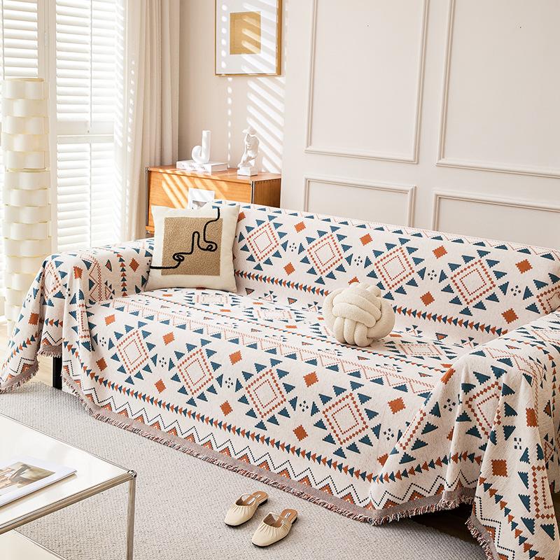Thick Chenille Full Coverage Sofa Cover One Piece Slip Resistant Sofa Protector Blanket 180*130cm [single seat without armrest]