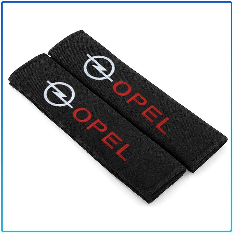 2Pcs Car Seat Belt Cover Styling Cotton Safety Shoulder Protector For Opel Crosa D Astra H Insignia Astra J Zafira B Mokkaastra Vivaro Astra G