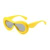 New Concave Design Personality Sunglasses Women's Brand Designer Candy Color Sun Glasses Women Outdoor Hip-hop Eyewear UV400
