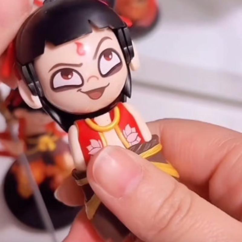 2025 Funny Nezha 2 Change Face ,4 Types,Movie Character Model,Bag Pendants,Decor Figurines,Friends Gifts