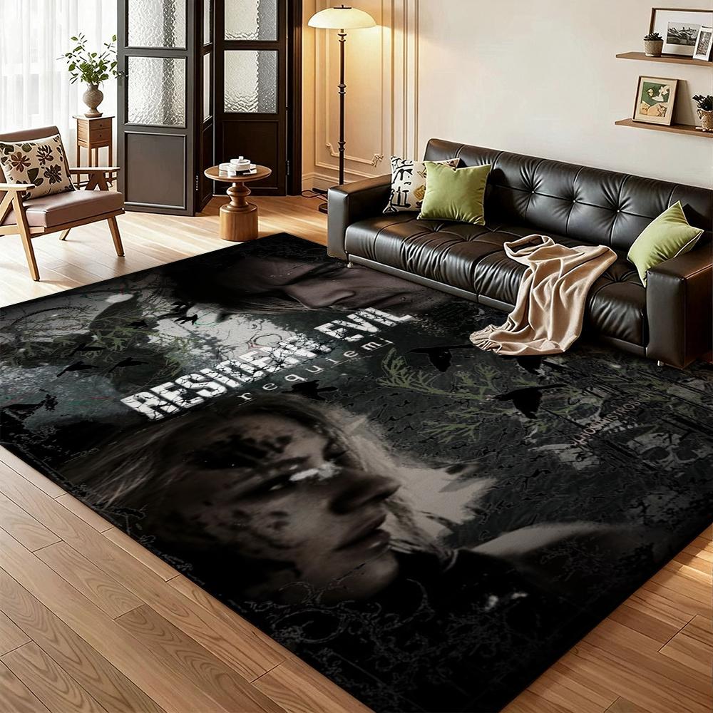 Resident Evil Death Island Rectangular Rug Thick Nonslip Carpet For Kids Bedroom Play Area Home Decor Memorial Gift