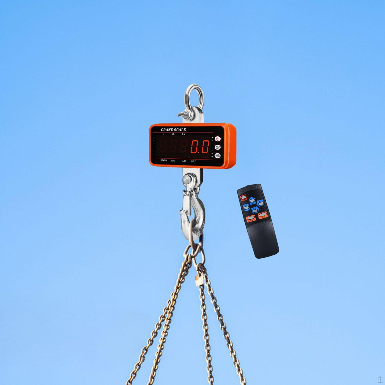 

1000 кг цифровые подвесные весы компактный кран портативный тяжелый для строительства оранжевый