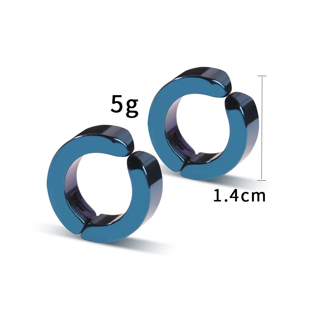 The Case Study of Vanitas Stud Earrings Anime Vanita Same Blue Ear Bone Clip For Men Stainless Steel Jewelry Cosplay Custom