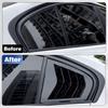 Par de Spoilers de Embellecedor Lateral Trasero para BMW Serie 3 F30 Sedán 2013 2014 2015 2016- Cubierta de Persiana de Ventana Rejillas de Ventilación