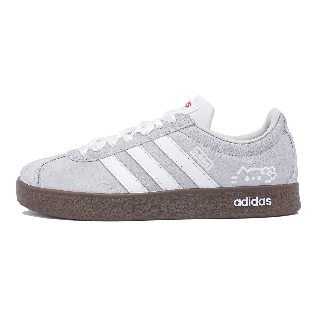 adidas VL COURT 2.0 Low Top Skateboard Shoes Unisex Gray White HQ1802(Team1166-)