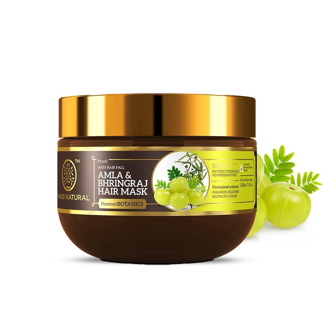 

Khadi Natural Amla & Bhringraj Hair Mask Powered Botanics 200GM For Strong Healthy Hair Pack of 1