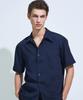 Pekeu Pinstripe Short Sleeve Shirt (Navy)