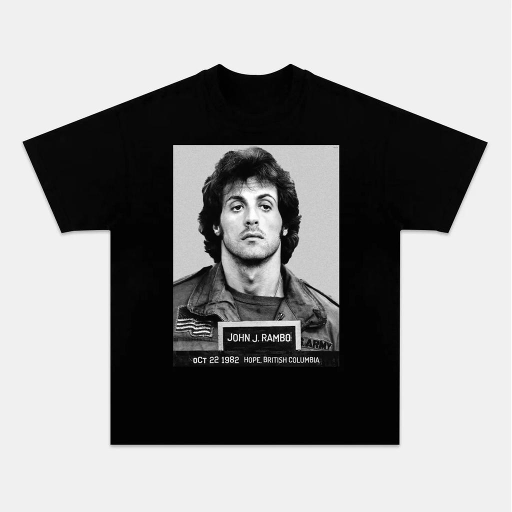 Sylvester Stallone and First Blood Printed Pattern Tshirt for Unisex and Women Casual and Comfortable Shortsleeved