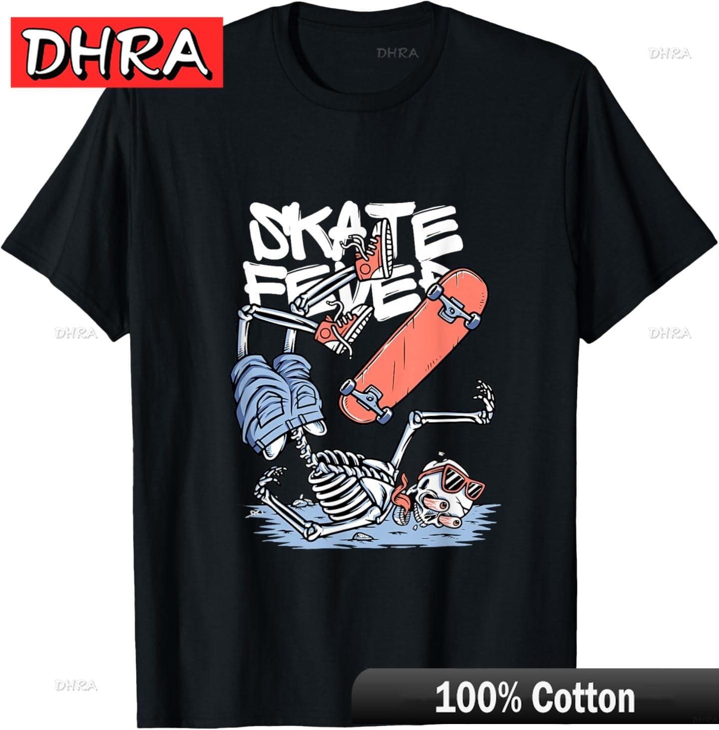 

Skate Skeleton Funny Skateboard Unisex Women TShirt Nostalgic Cool Graphic Tops Trendy Casual Vintage Tops Shirts Switzerland 4XL