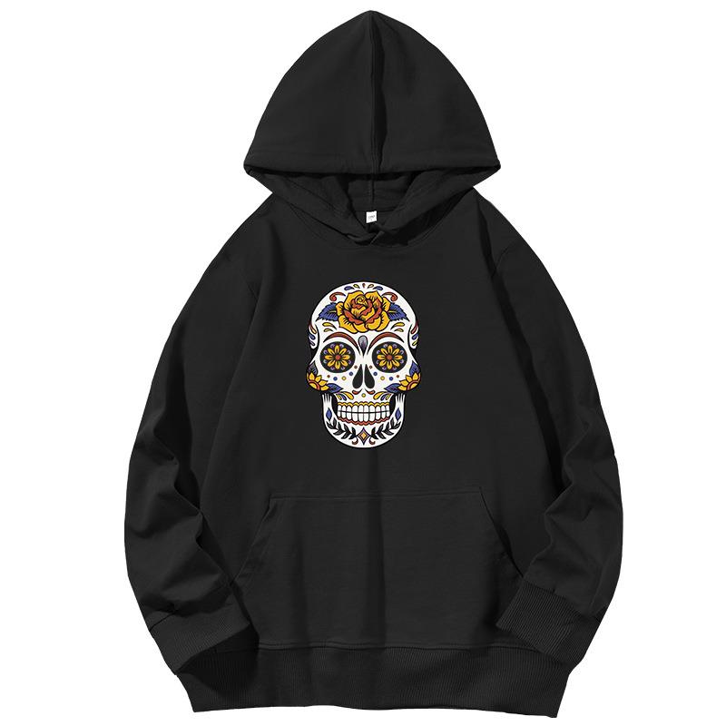 Freizeit Btc Kryptowährung Totenkopf Cool Bitcoin Grafik Kapuzenpullover Frühling Herbst Baumwolle Kapuzenpullover Unisex Sportbekleidung